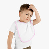 Baby Contrast Trim Jersey Bib